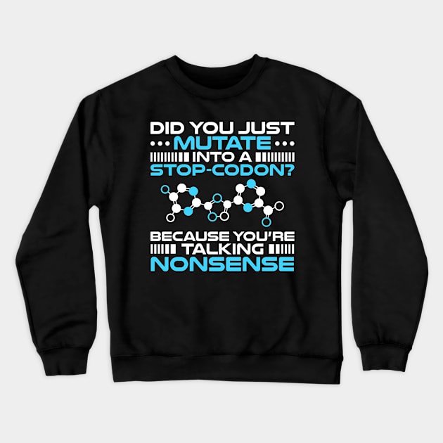 Biochemistry Biochemist Biologist Biology Gift Crewneck Sweatshirt by Krautshirts